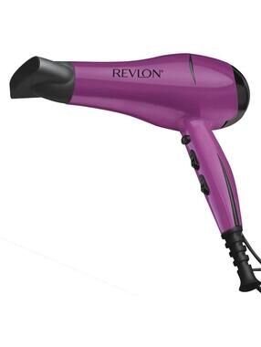 Revlon 1875W Smooth and Quick Blowouts Hair Dryer With Cold Shot & Accessory